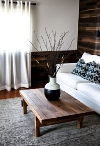 black and white rustic decor