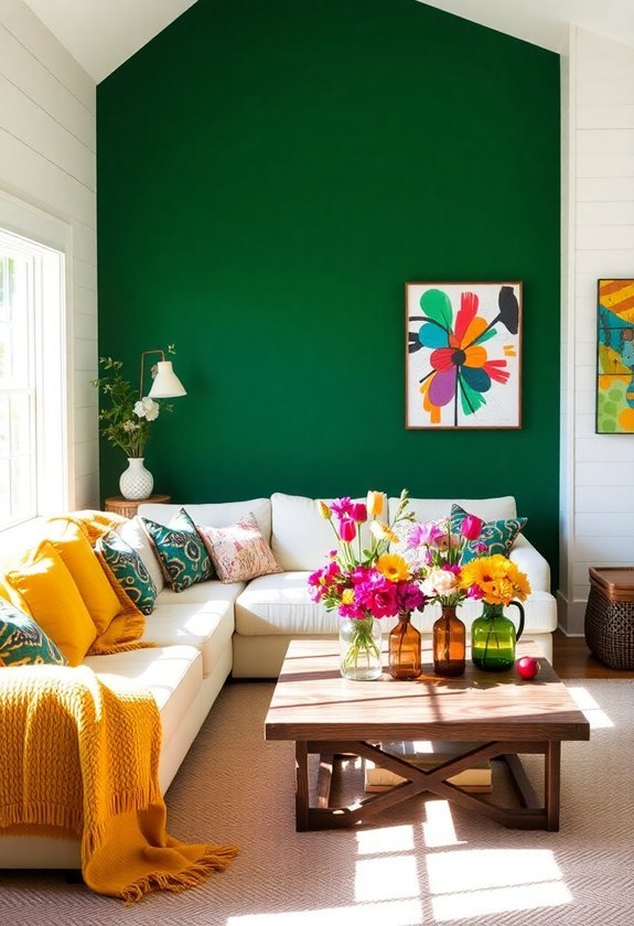 colorful accent wall ideas