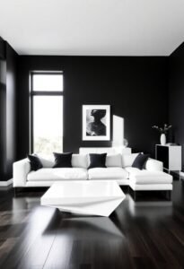 elegant monochrome living spaces