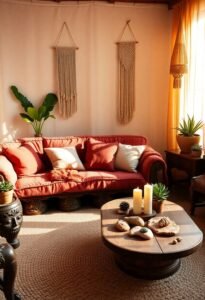 embrace earthy bohemian decor