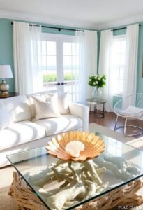 metallic accents in coastal living