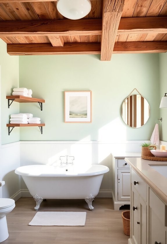 pastels meet rustic charm