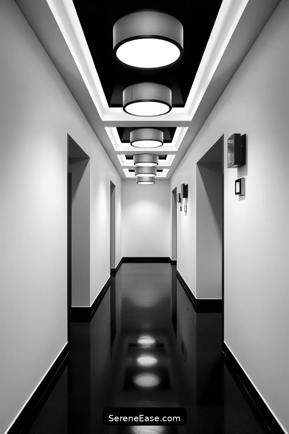15 Ways to Achieve Black and White Scandinavian Style in Your Hallway 14 Highlight Architectural Features for 15 Ways to Achieve Black and White Scandinavian Style in Your Hallway