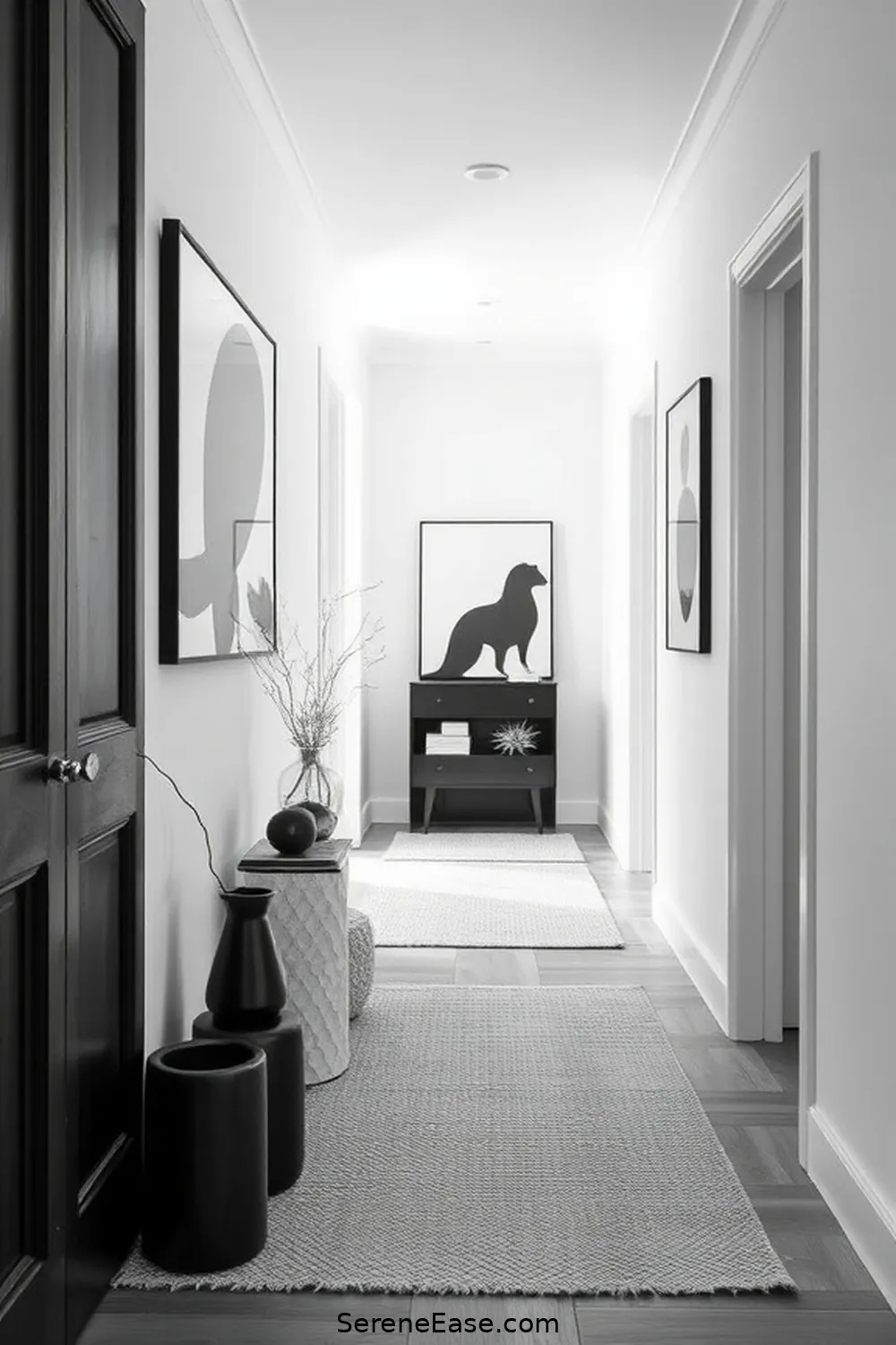 15 Ways to Achieve Black and White Scandinavian Style in Your Hallway 15 Personalize With Accessories for 15 Ways to Achieve Black and White Scandinavian Style in Your Hallway