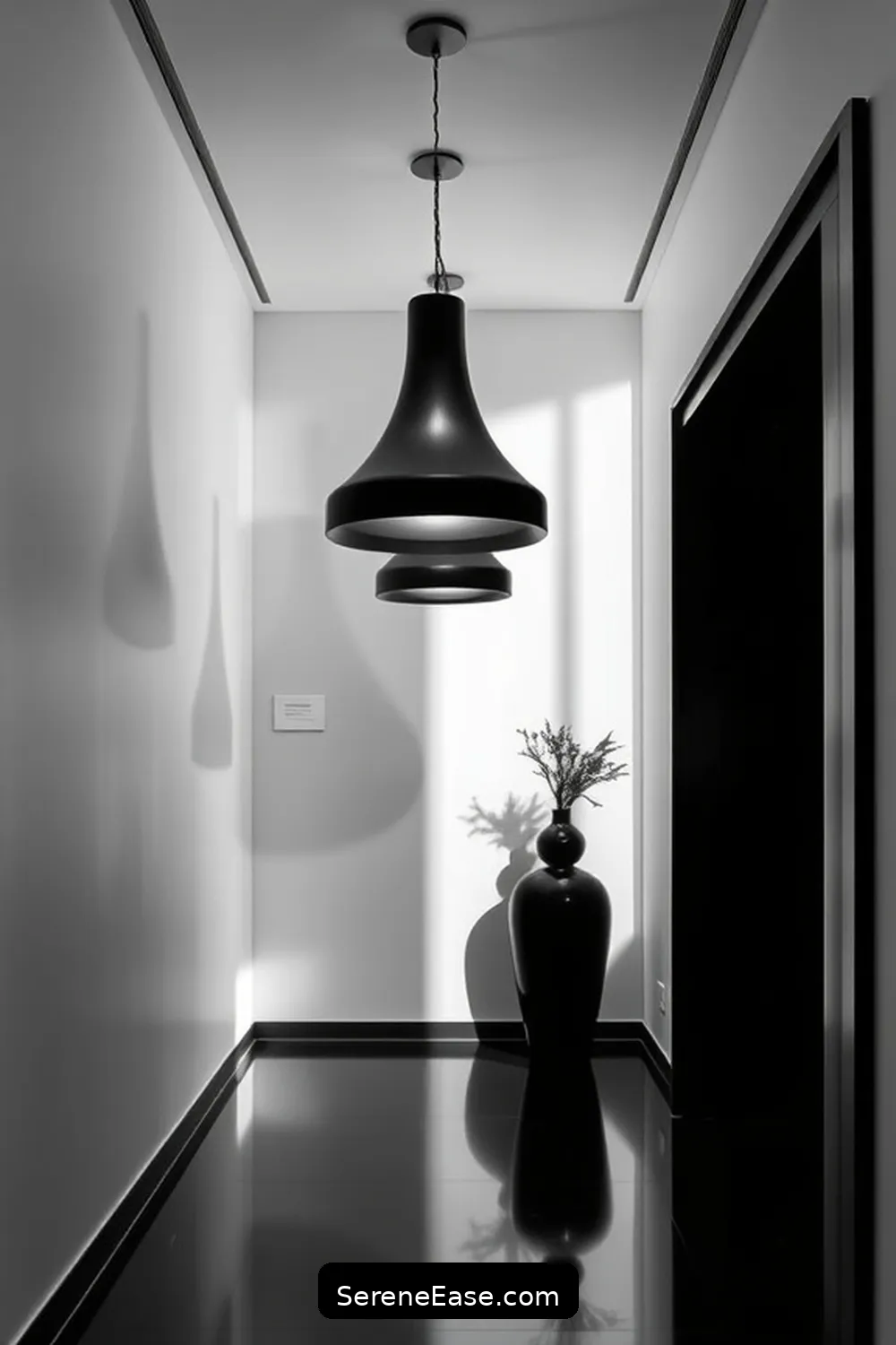 15 Ways to Achieve Black and White Scandinavian Style in Your Hallway 7 Select Statement Lighting for 15 Ways to Achieve Black and White Scandinavian Style in Your Hallway