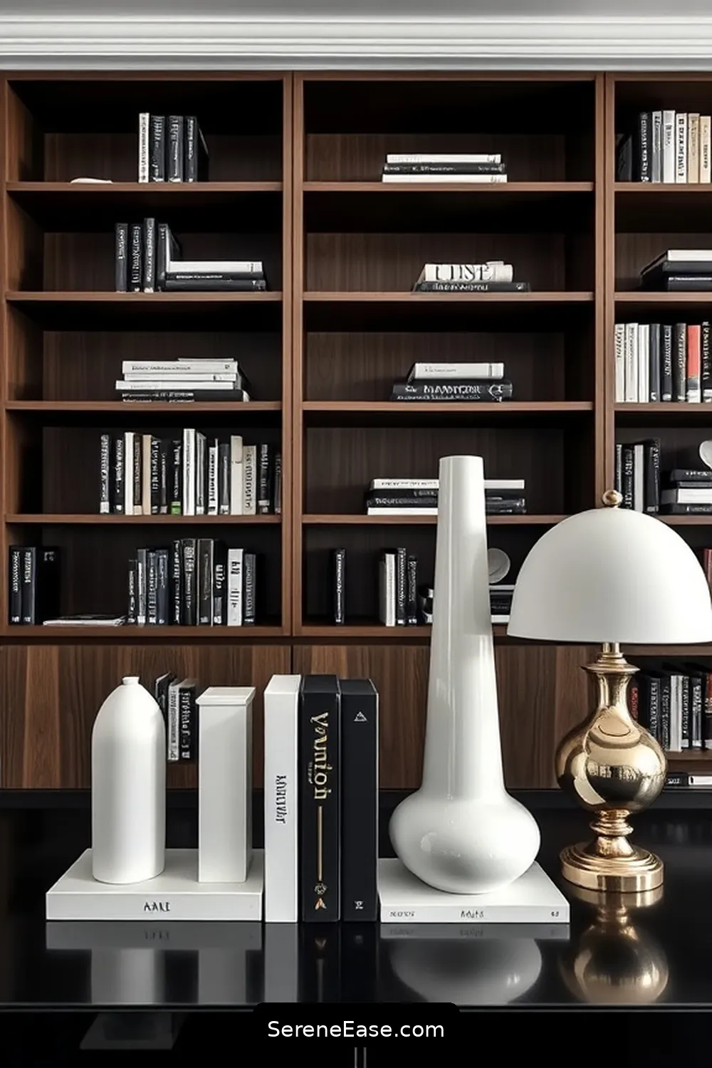 15 Ways to Achieve Black and White Scandinavian Style in Your Library 14 Include Functional Decorative Items for 15 Ways to Achieve Black and White Scandinavian Style in Your Library
