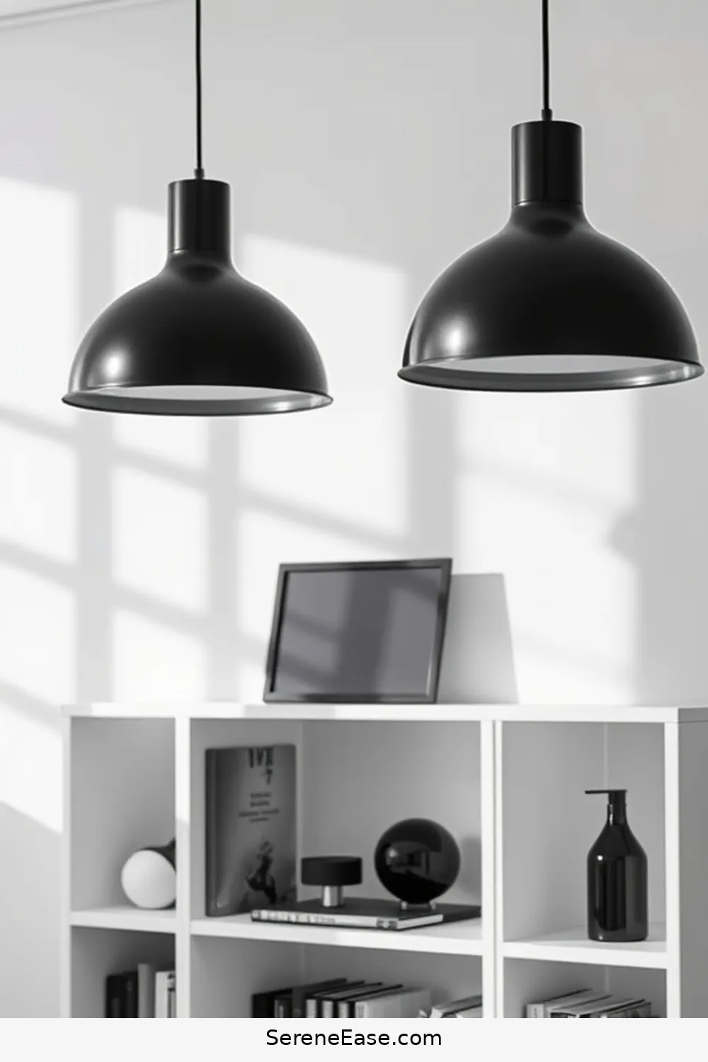 15 Ways to Achieve Black and White Scandinavian Style in Your Library 6 Select Statement Lighting Fixtures for 15 Ways to Achieve Black and White Scandinavian Style in Your Library