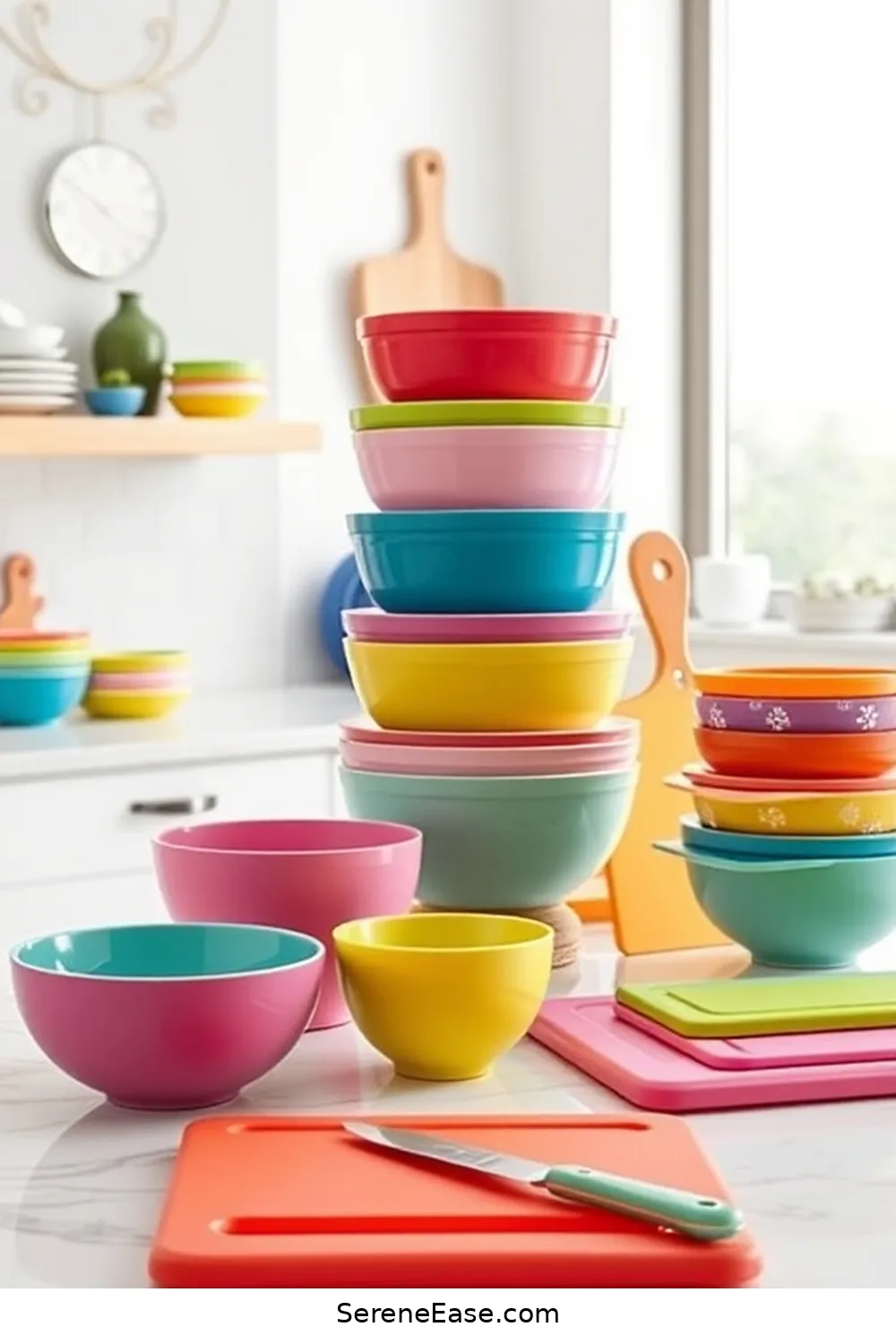 15 Ways to Achieve Bold and Bright Minimalist Kitchen Style 14 Utilize Multi-Functional Kitchenware for 15 Ways to Achieve Bold and Bright Minimalist Kitchen Style