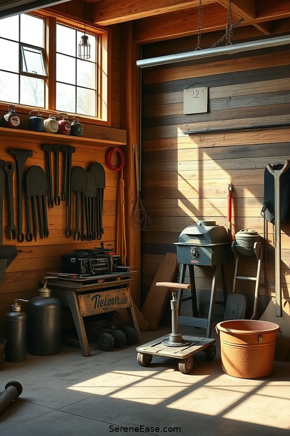 15 Ways to Achieve Monochromatic Rustic Style in Your Garage 3 Incorporate Reclaimed Wood for 15 Ways to Achieve Monochromatic Rustic Style in Your Garage