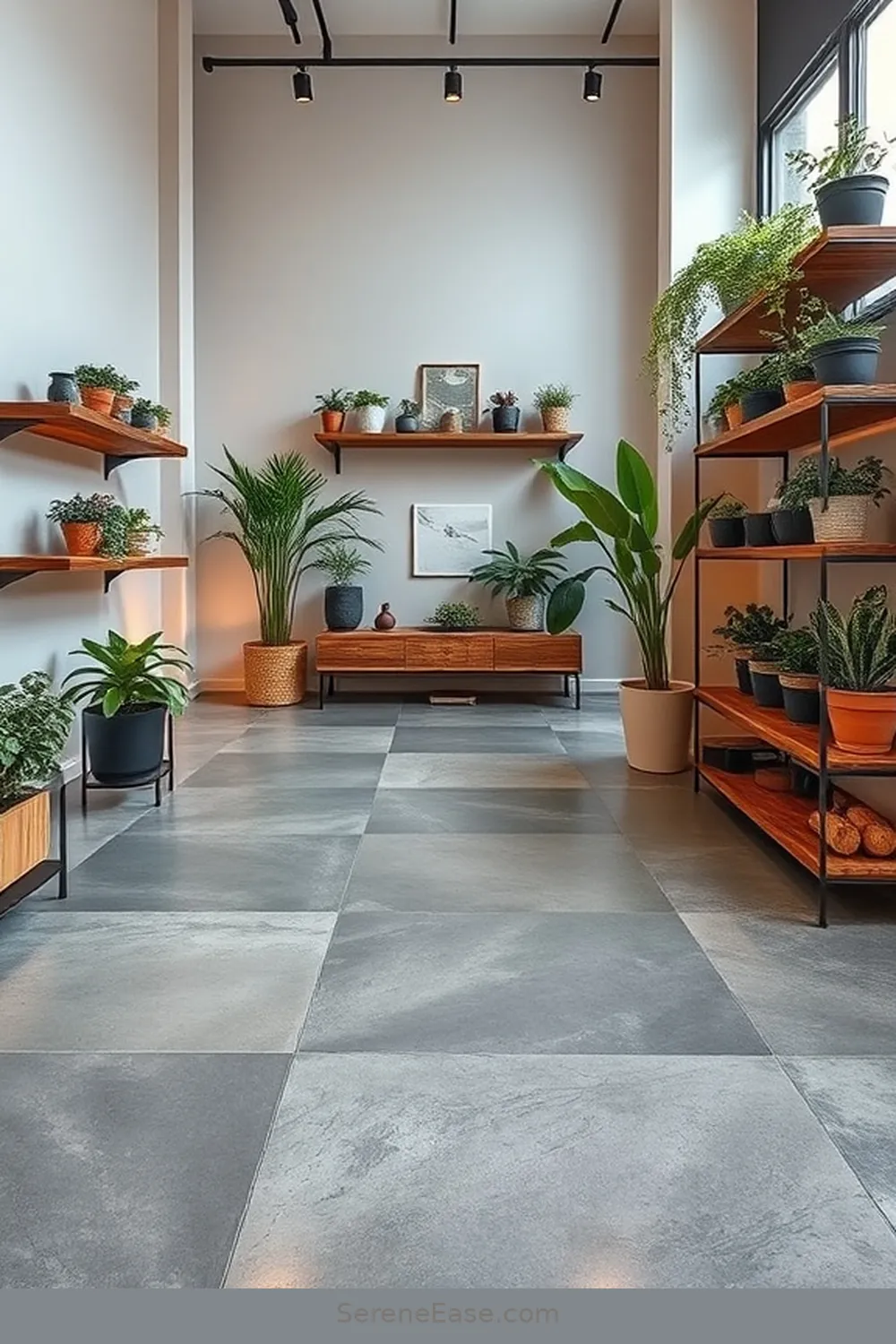 15 Ways to Achieve Monochromatic Rustic Style in Your Garage 8 Opt for Concrete Flooring for 15 Ways to Achieve Monochromatic Rustic Style in Your Garage