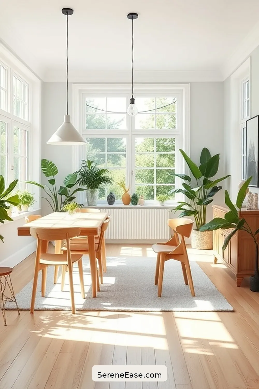 15 Ways to Achieve Monochromatic Scandinavian Style in Your Dining Room 3 Embrace Natural Light for 15 Ways to Achieve Monochromatic Scandinavian Style in Your Dining Room