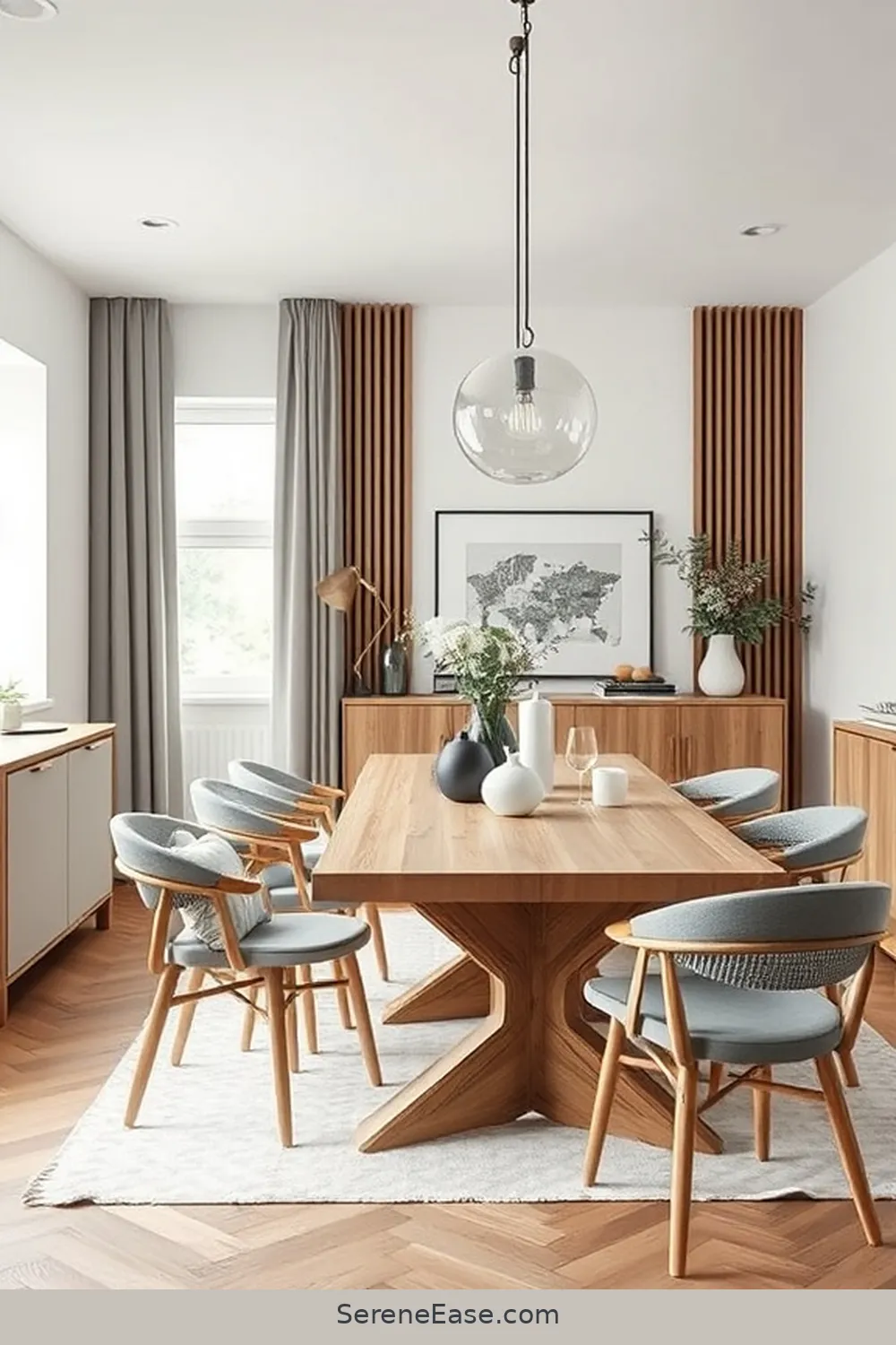 15 Ways to Achieve Monochromatic Scandinavian Style in Your Dining Room 13 Integrate Warm Wood Elements for 15 Ways to Achieve Monochromatic Scandinavian Style in Your Dining Room