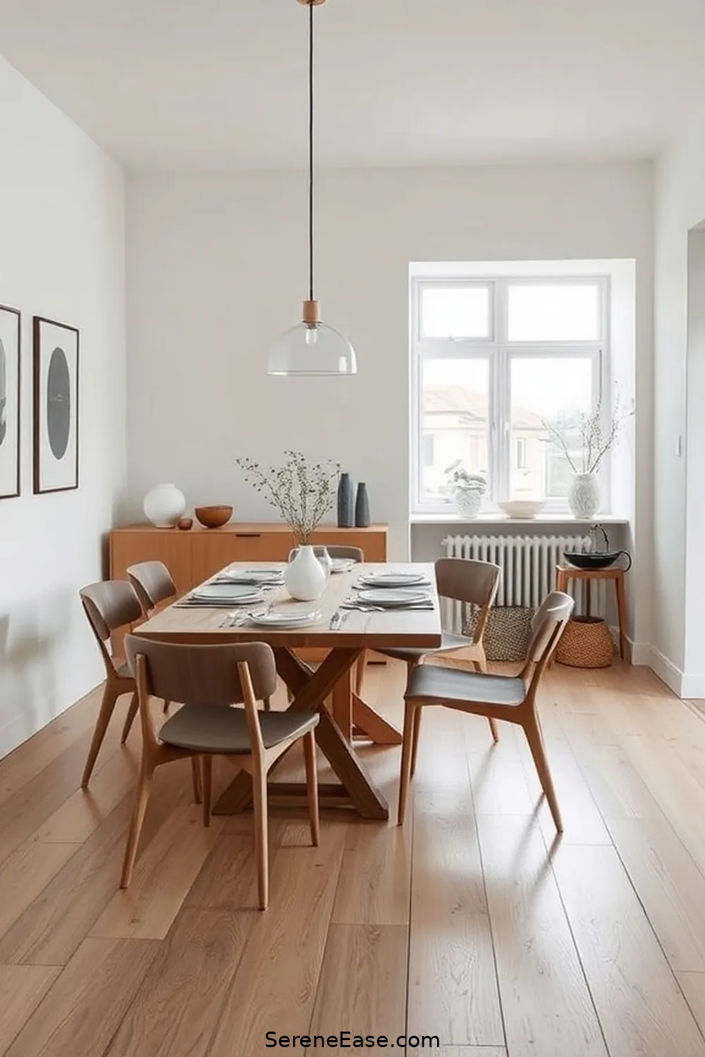 15 Ways to Achieve Monochromatic Scandinavian Style in Your Dining Room 4 Opt for Minimalist Furniture for 15 Ways to Achieve Monochromatic Scandinavian Style in Your Dining Room