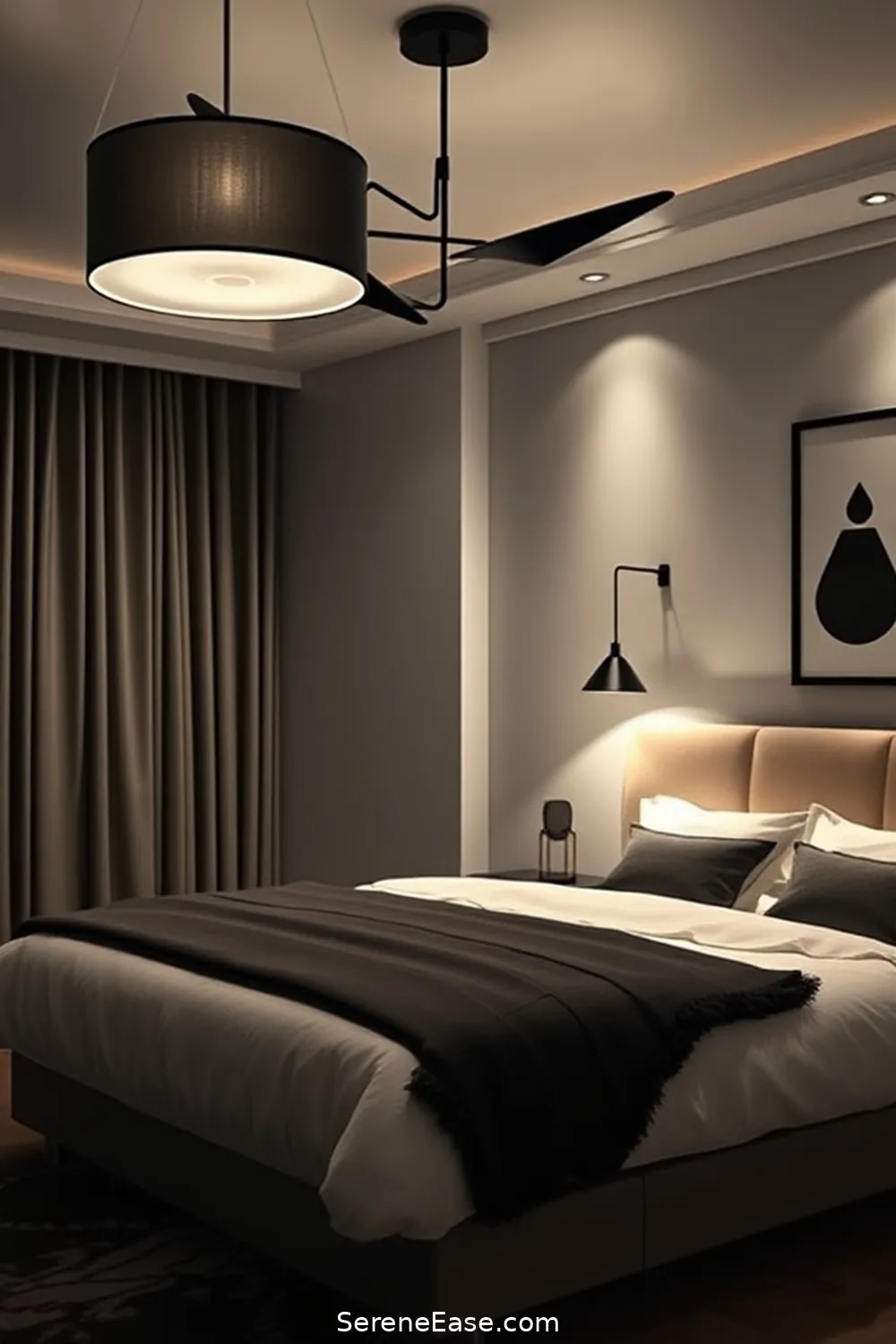 15 Ways to Incorporate Black and White in a Mid-Century Modern Bedroom Style 10 Utilize Black and White Lighting Fixtures for 15 Ways to Incorporate Black and White in a Mid-Century Modern Bedroom Style