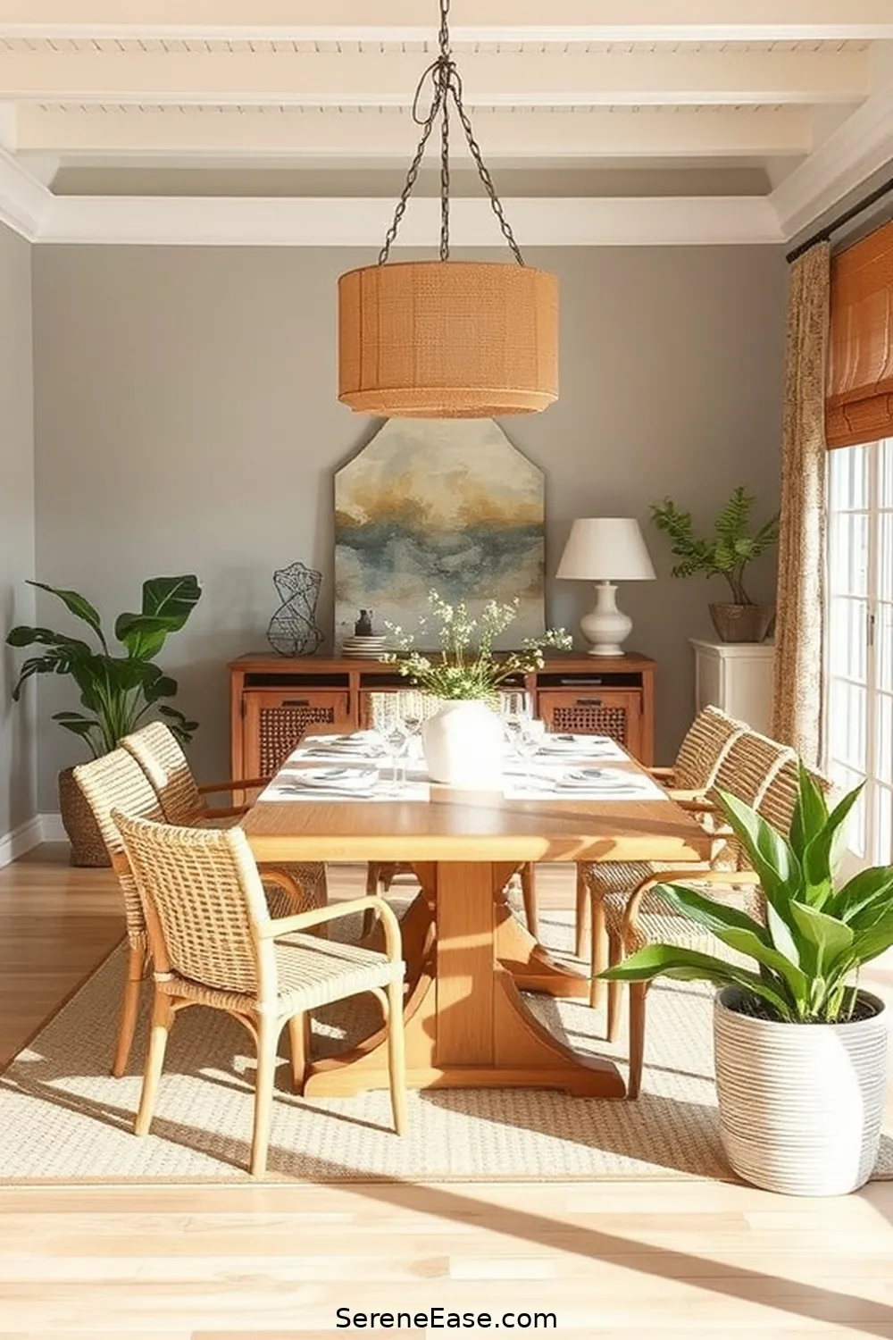 15 Ways to Incorporate Earth Tones in Coastal Style Dining Rooms 13 Blend in Subtle Patterns for 15 Ways to Incorporate Earth Tones in Coastal Style Dining Rooms