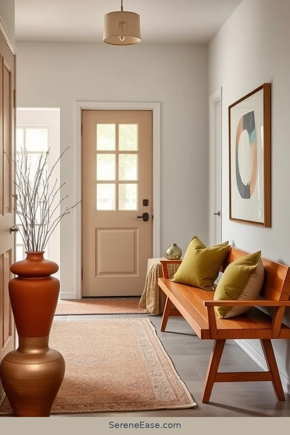 15 Ways to Incorporate Earth Tones in Your Mid Century Modern Entryway Style 7 Add Vintage Earth-Toned Accessories for 15 Ways to Incorporate Earth Tones in Your Mid Century Modern Entryway Style