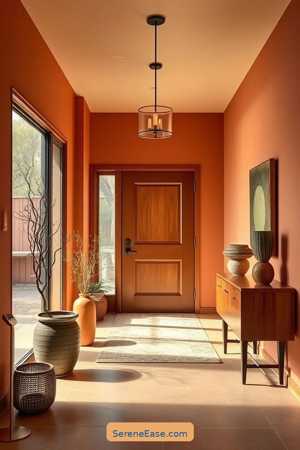 15 Ways to Incorporate Earth Tones in Your Mid Century Modern Entryway Style 2 Choose a Warm Earthy Palette for Walls for 15 Ways to Incorporate Earth Tones in Your Mid Century Modern Entryway Style
