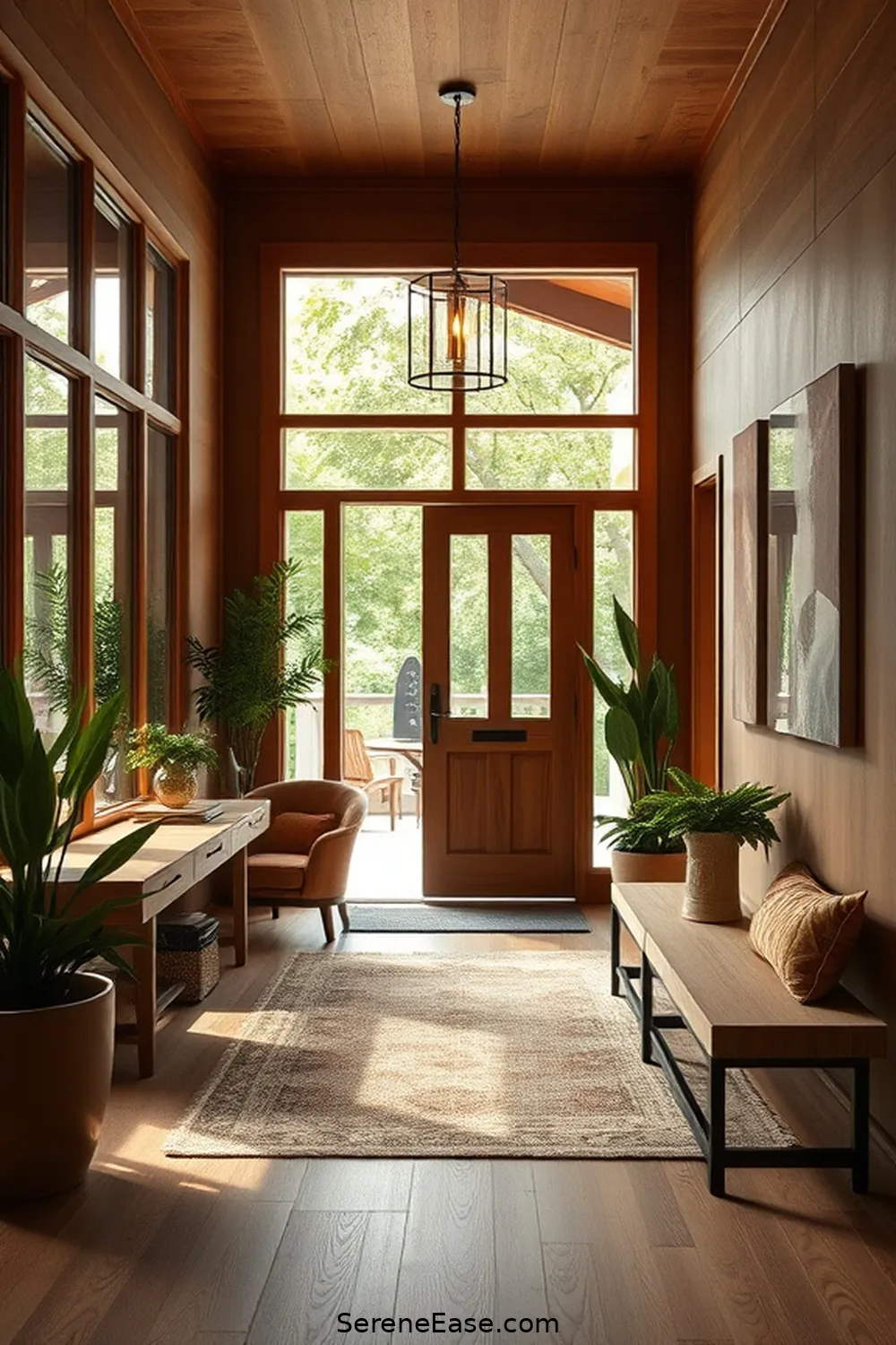15 Ways to Incorporate Earth Tones in Your Mid Century Modern Entryway Style 3 Incorporate Natural Wood Elements for 15 Ways to Incorporate Earth Tones in Your Mid Century Modern Entryway Style