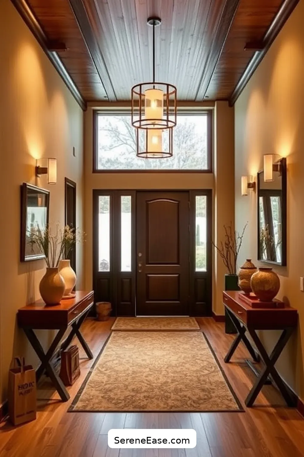 15 Ways to Incorporate Earth Tones in Your Mid Century Modern Entryway Style 8 Opt for Soft Lighting Fixtures for 15 Ways to Incorporate Earth Tones in Your Mid Century Modern Entryway Style