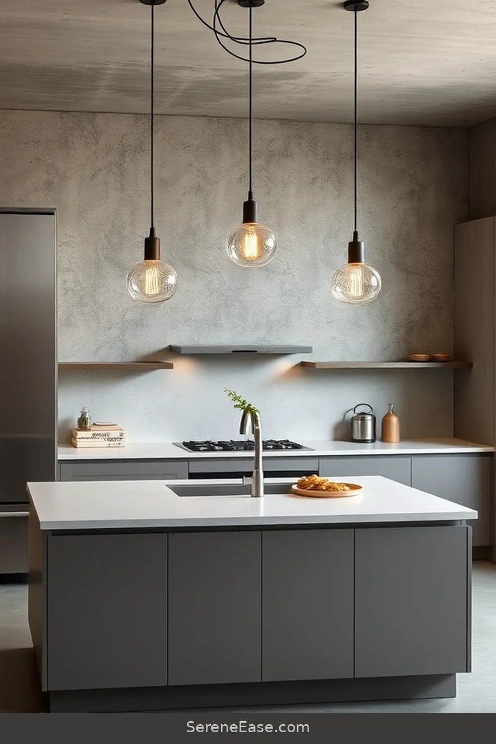 15 Ways to Incorporate Neutral Tones in Industrial Style Kitchens 10 Choose Simple Light Fixtures for 15 Ways to Incorporate Neutral Tones in Industrial Style Kitchens