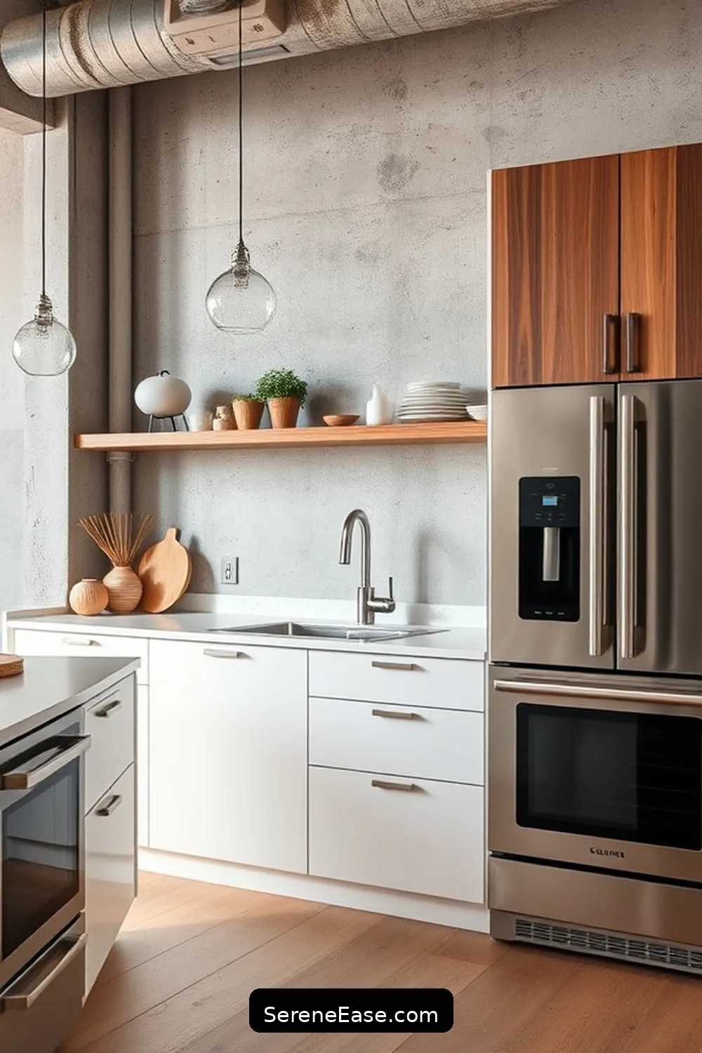 15 Ways to Incorporate Neutral Tones in Industrial Style Kitchens 5 Opt for Stainless Steel Appliances for 15 Ways to Incorporate Neutral Tones in Industrial Style Kitchens