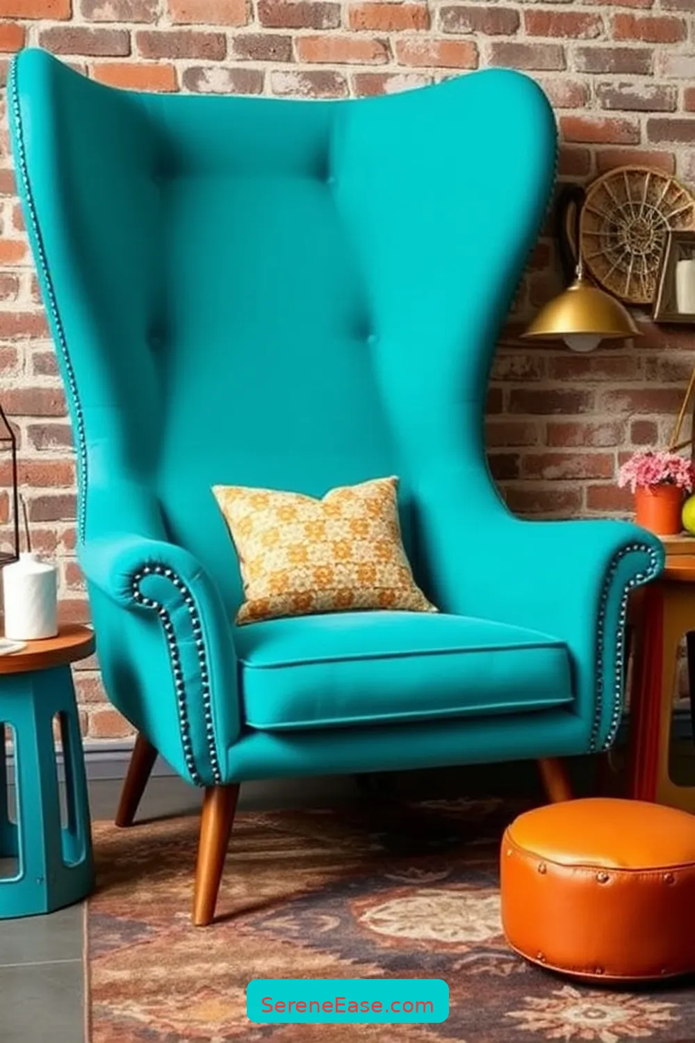 15 Ways to Infuse Bold and Bright Colors in Your Industrial-Style Home Office 12 Add a Statement Chair for 15 Ways to Infuse Bold and Bright Colors in Your Industrial-Style Home Office