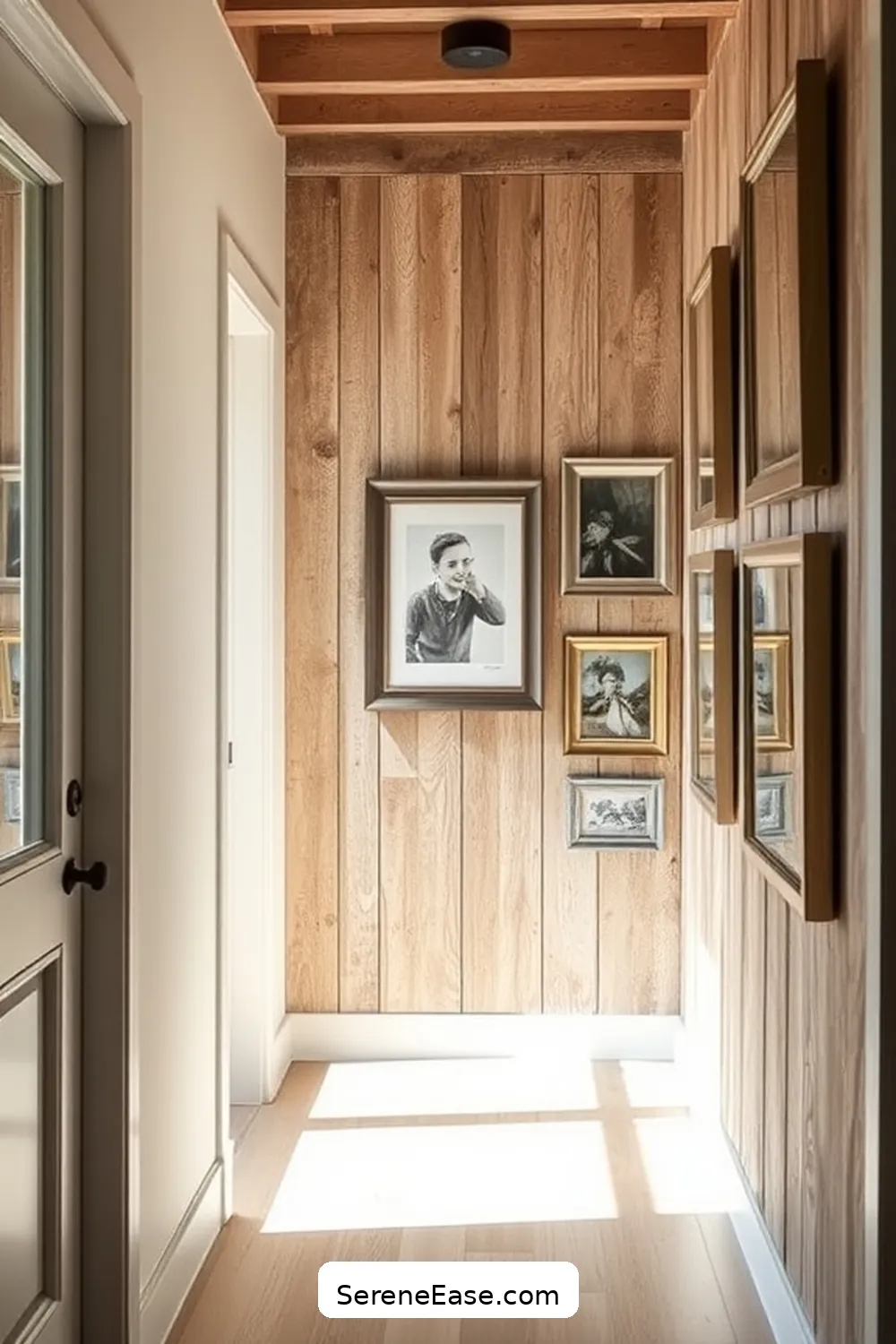 15 Ways to Style Metallic Accents in a Modern Farmhouse Hallway 3 Incorporate Metallic Picture Frames for 15 Ways to Style Metallic Accents in a Modern Farmhouse Hallway