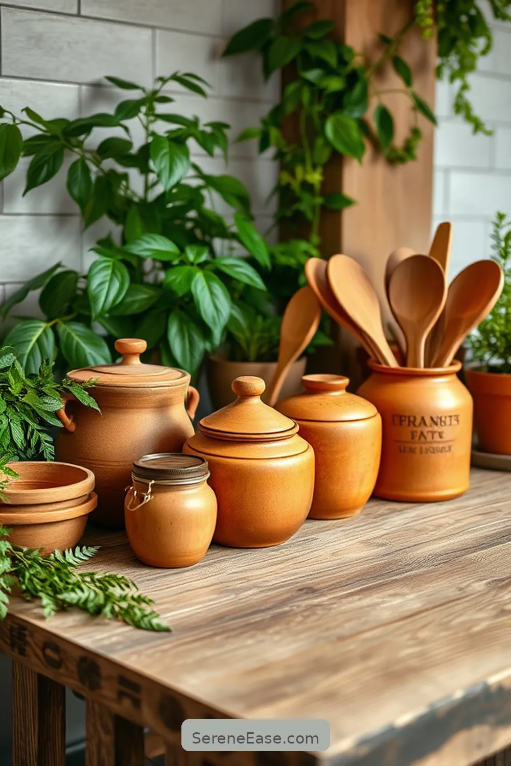 15 Ways to Use Earth Tones in Bohemian Style Kitchens 15 Add Earthy Cookware and Utensils for 15 Ways to Use Earth Tones in Bohemian Style Kitchens