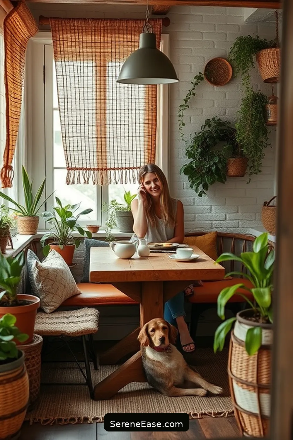 15 Ways to Use Earth Tones in Bohemian Style Kitchens 13 Create a Cozy Nook for 15 Ways to Use Earth Tones in Bohemian Style Kitchens