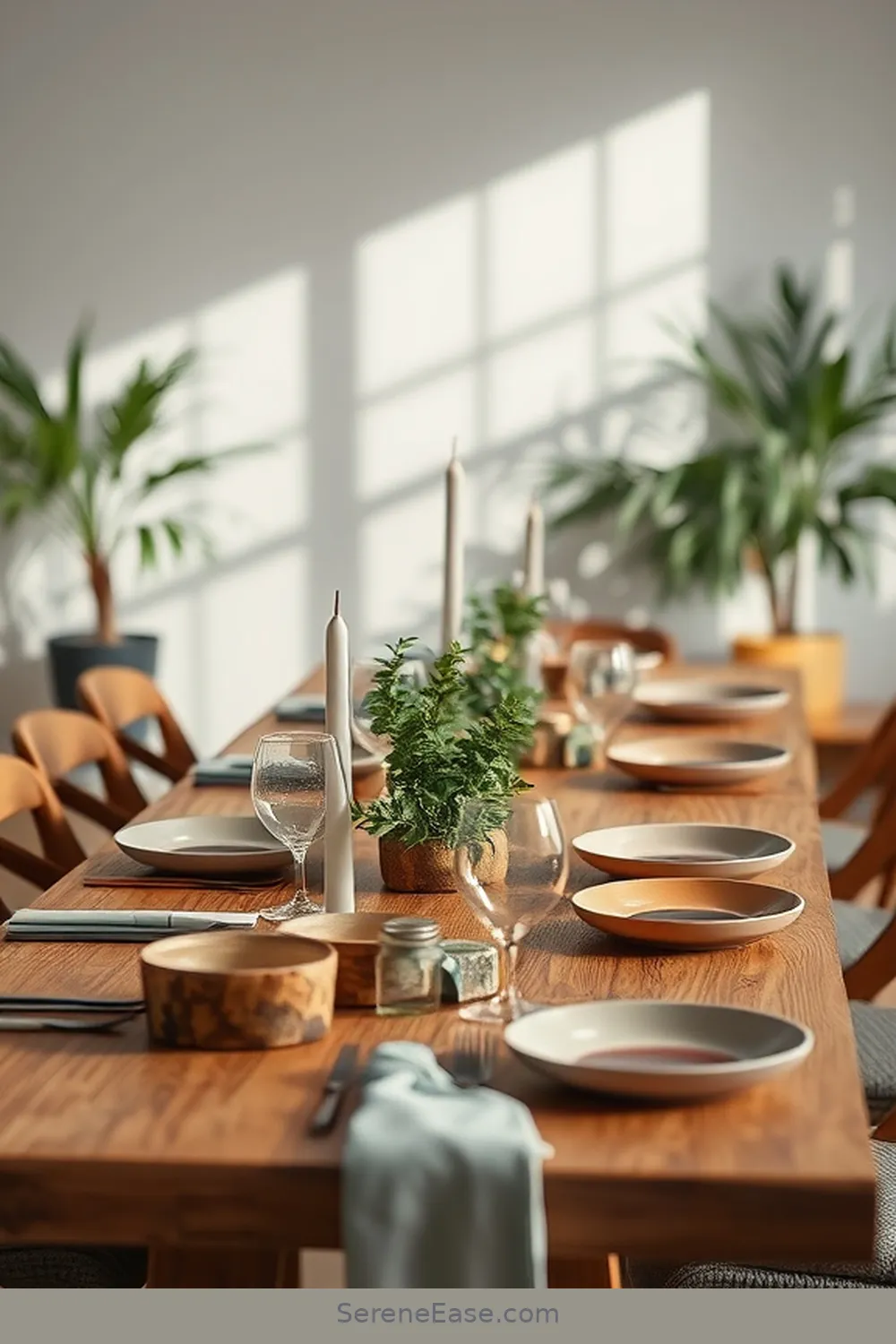 15 Ways to Use Earth Tones in a Minimalist Dining Room Style 12 Opt for Rustic Centerpieces for 15 Ways to Use Earth Tones in a Minimalist Dining Room Style