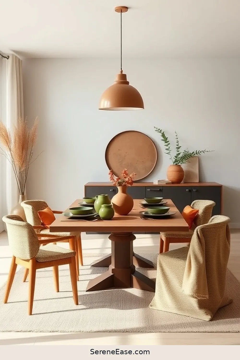 15 Ways to Use Earth Tones in a Minimalist Dining Room Style 13 Use Earthy Color Accents for 15 Ways to Use Earth Tones in a Minimalist Dining Room Style
