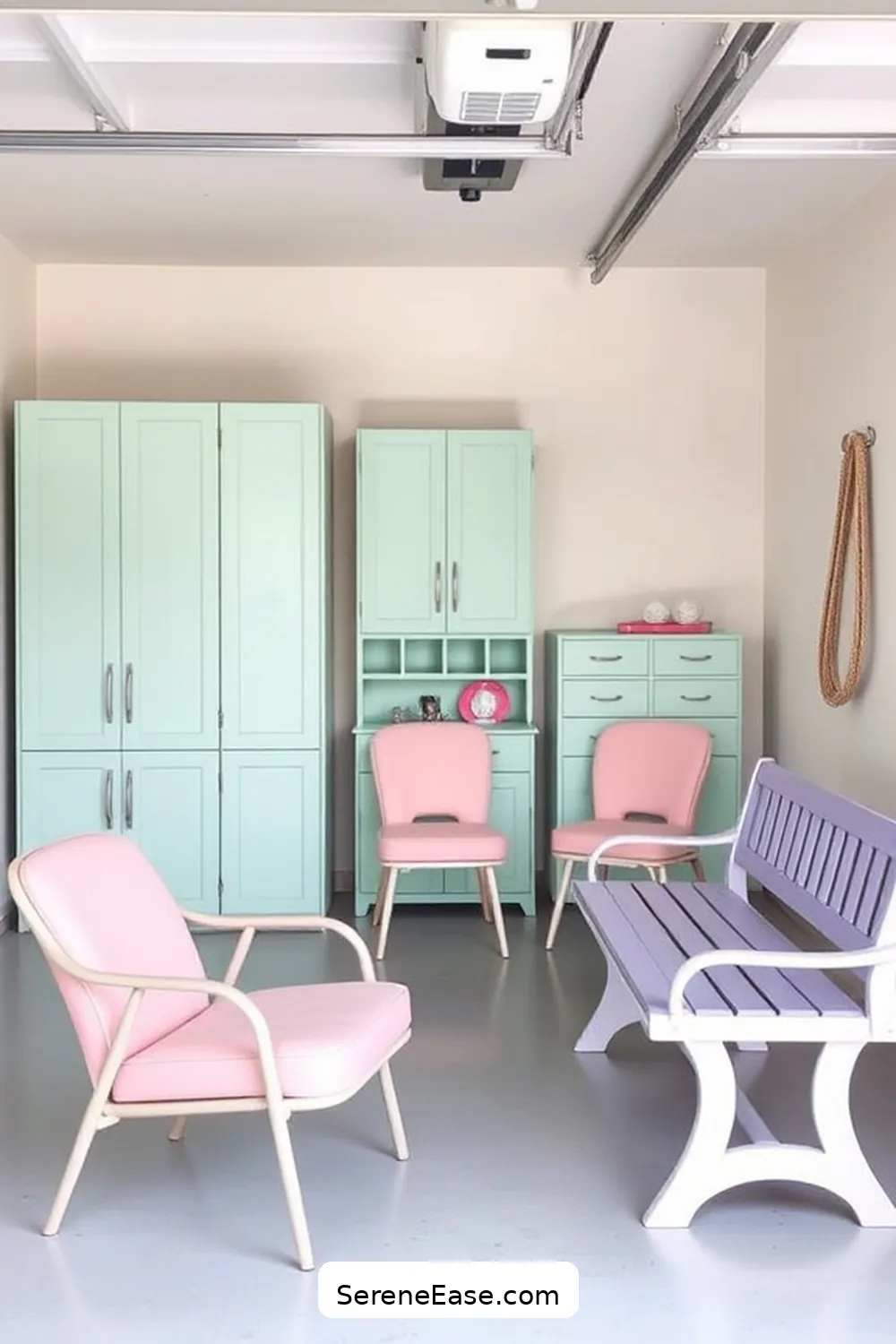 15 Ways to Use Pastels in Your Minimalist Garage Design Style 7 Integrate Pastel Furniture Pieces for 15 Ways to Use Pastels in Your Minimalist Garage Design Style