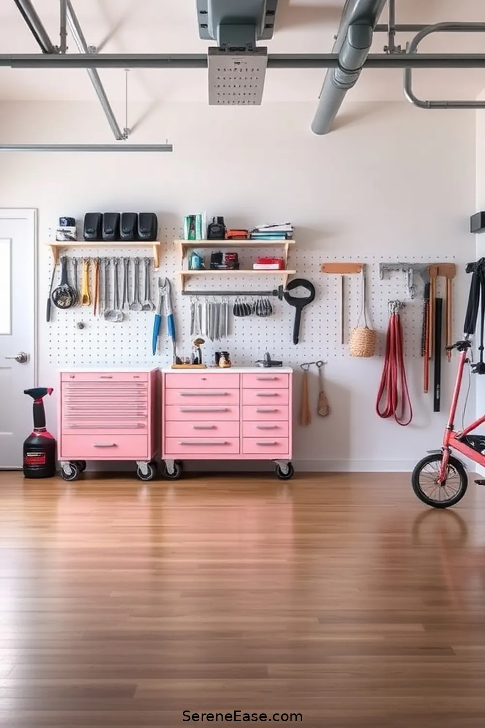 15 Ways to Use Pastels in Your Minimalist Garage Design Style 4 Use Pastel Paint for Tool Organization for 15 Ways to Use Pastels in Your Minimalist Garage Design Style