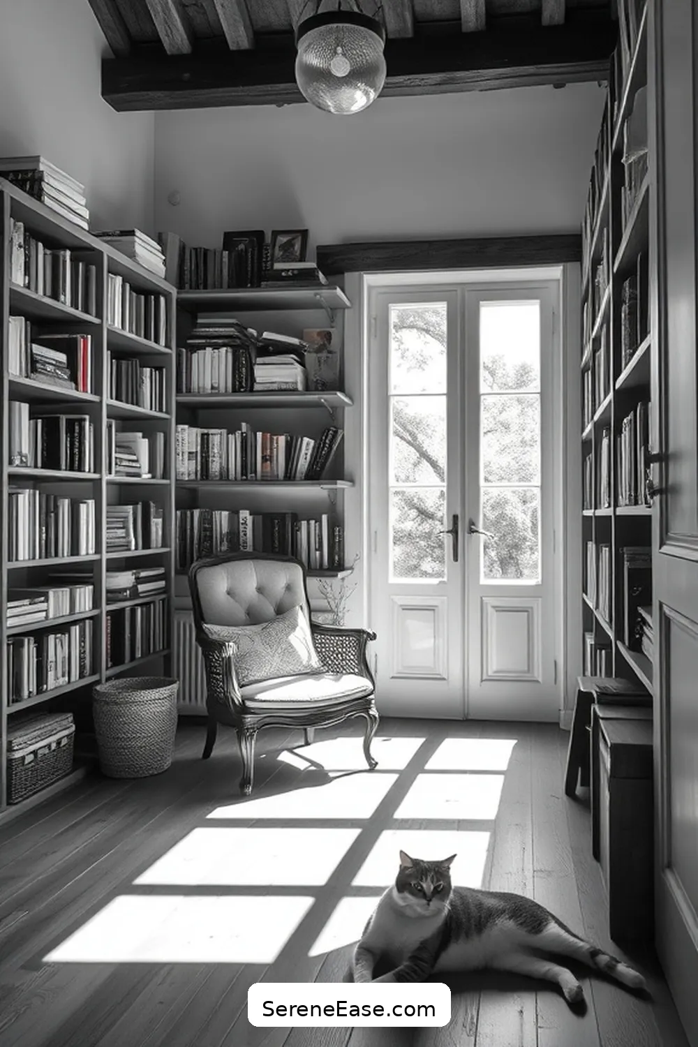 16 Stunning Black and White Rustic Library Designs 5 Minimalist Designs With a Rustic Twist for 16 Stunning Black and White Rustic Library Designs