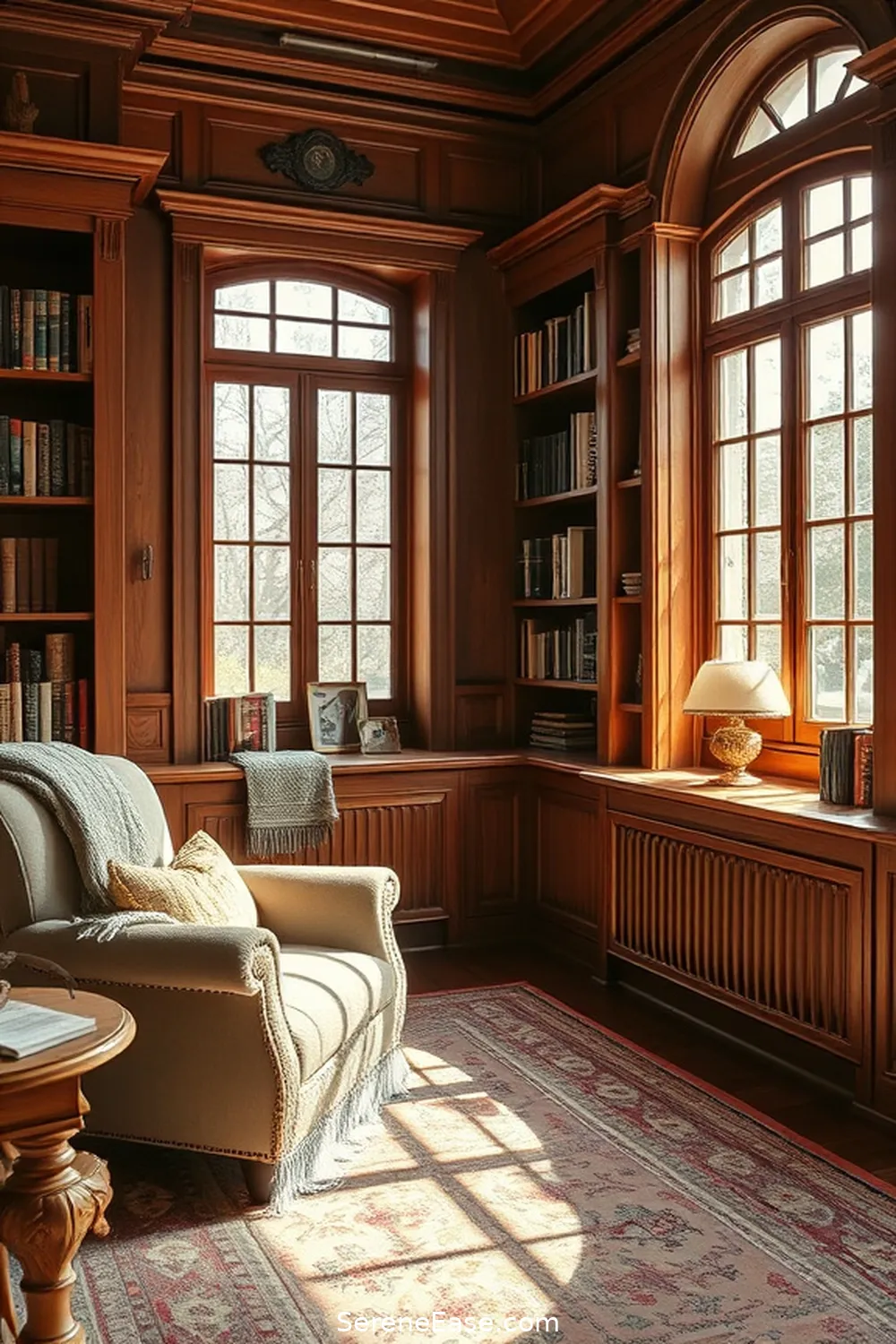 16 Stunning Black and White Rustic Library Designs 11 Reading Corners With Character for 16 Stunning Black and White Rustic Library Designs