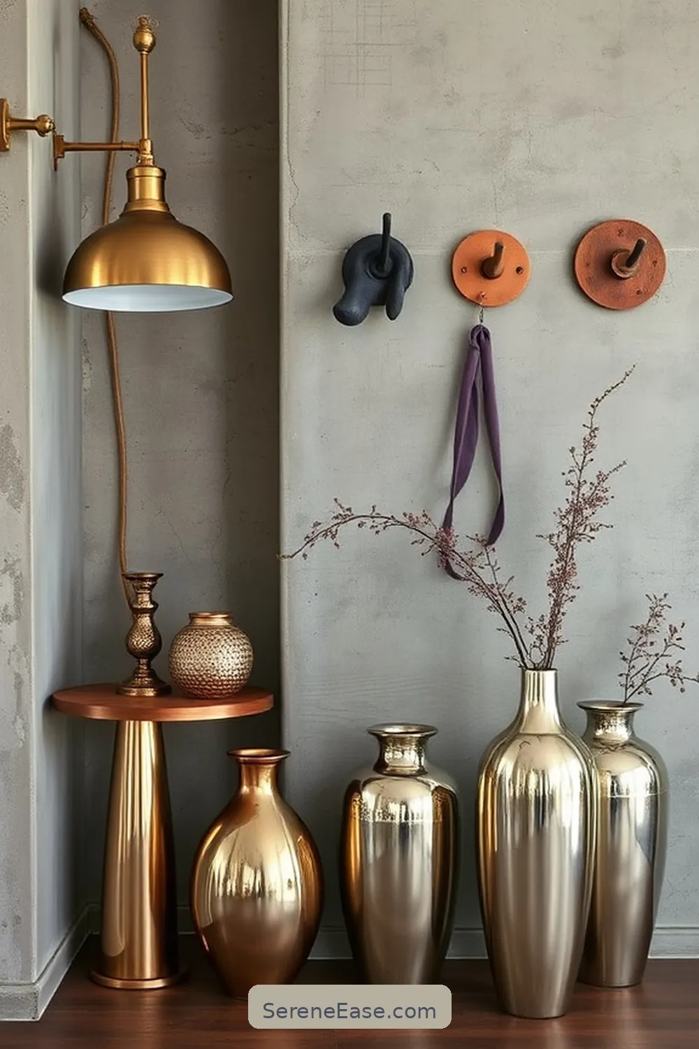 16 Stunning Ways to Incorporate Metallic Accents in Industrial Style Entryways 17 Layering Metallic Accessories for 16 Stunning Ways to Incorporate Metallic Accents in Industrial Style Entryways