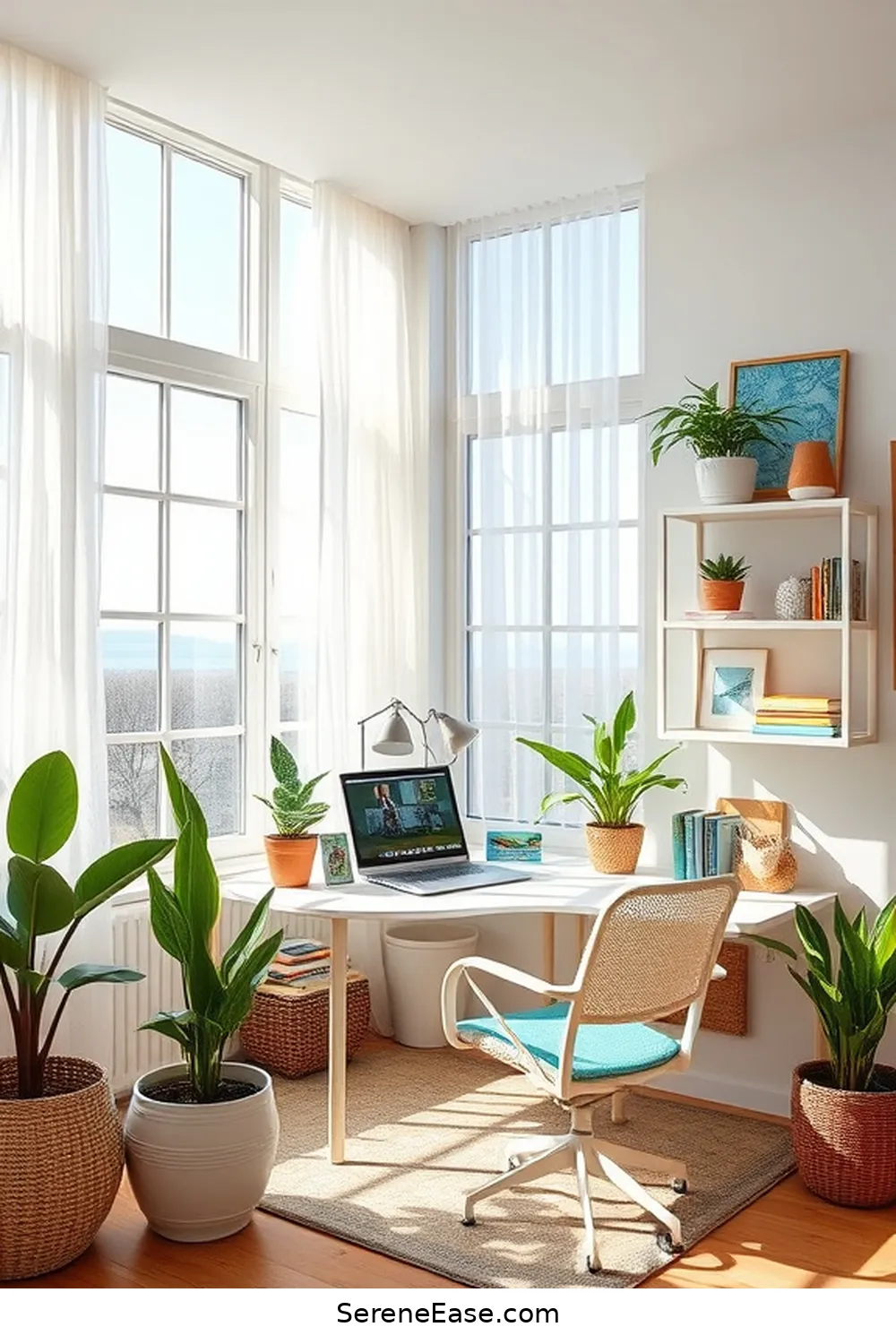 16 Ways to Achieve Bold and Bright Coastal Style in Your Home Office 4 Maximize Natural Light for 16 Ways to Achieve Bold and Bright Coastal Style in Your Home Office