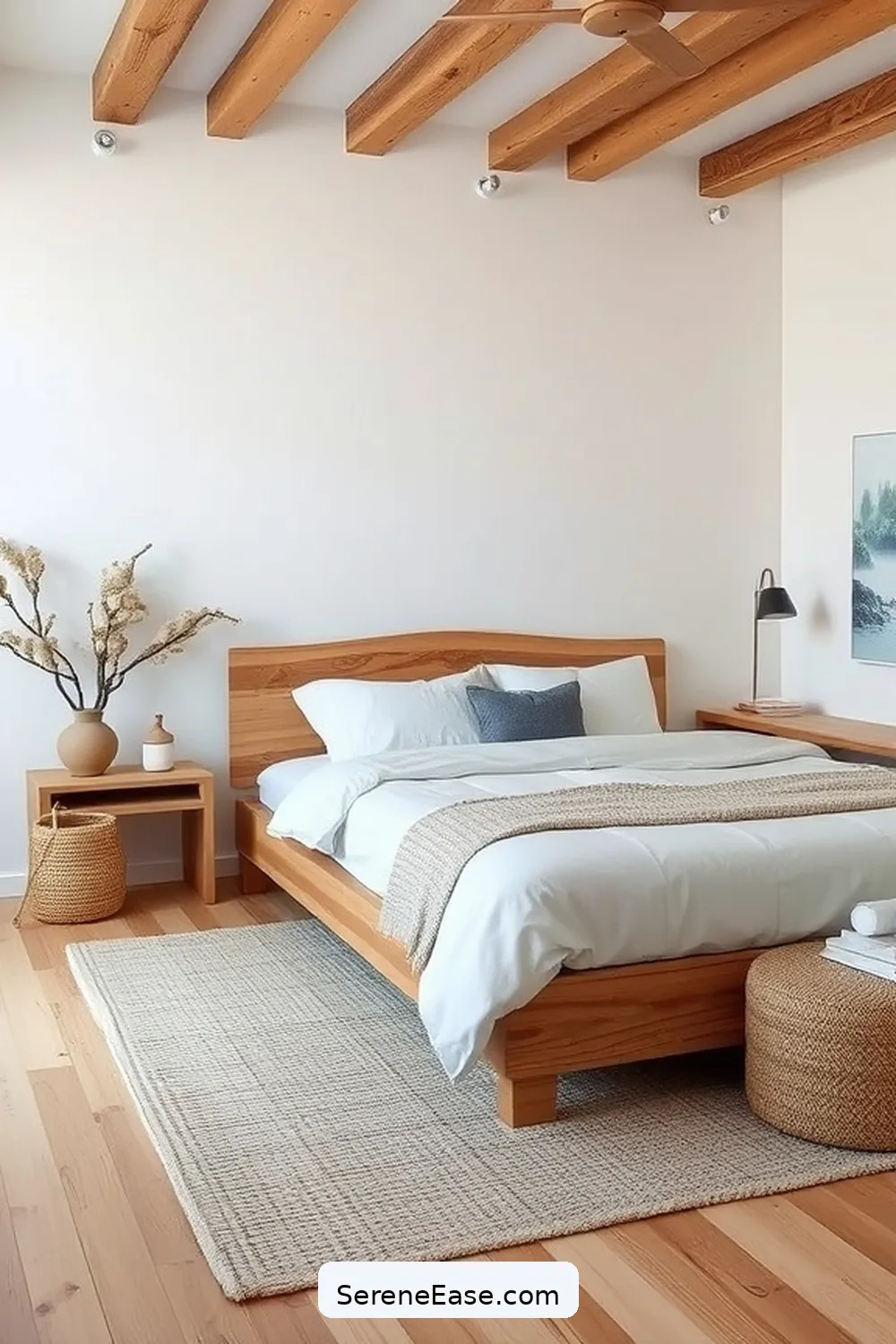 16 Ways to Achieve Monochromatic Coastal Style in Your Bedroom 7 Use Driftwood Accents for 16 Ways to Achieve Monochromatic Coastal Style in Your Bedroom
