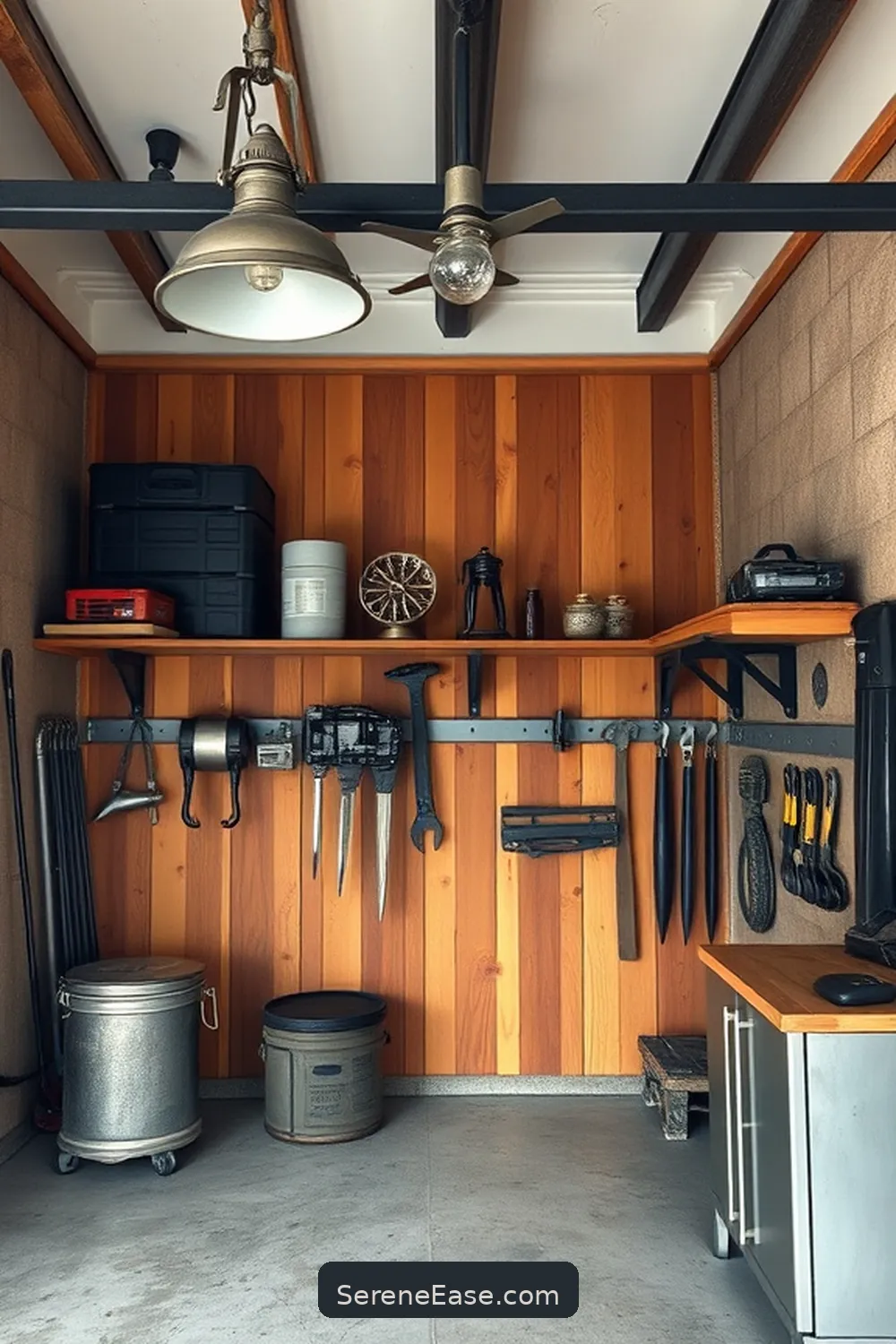 16 Ways to Achieve a Bold Bright Rustic Style in Your Garage 12 Incorporate Metal Accents for 16 Ways to Achieve a Bold Bright Rustic Style in Your Garage