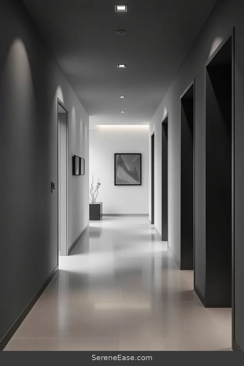 16 Ways to Achieve a Monochromatic Hallway in Minimalist Style 12 Create a Seamless Transition for 16 Ways to Achieve a Monochromatic Hallway in Minimalist Style