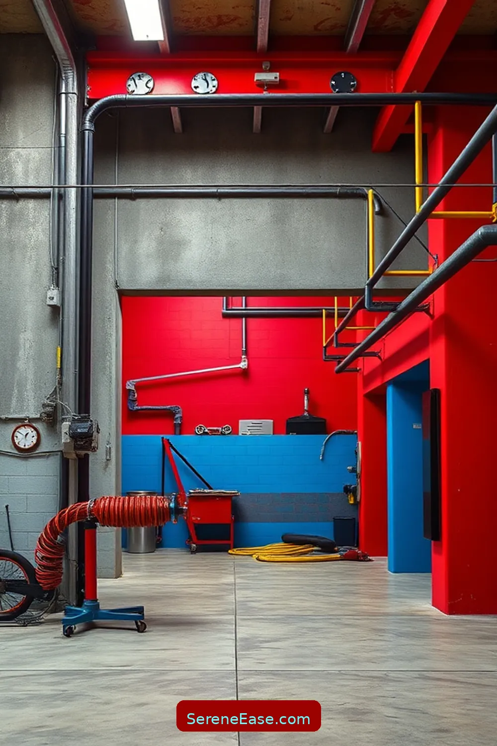 16 Ways to Create a Bold and Bright Industrial-Style Garage 5 Choose a Bold Color Palette for 16 Ways to Create a Bold and Bright Industrial-Style Garage