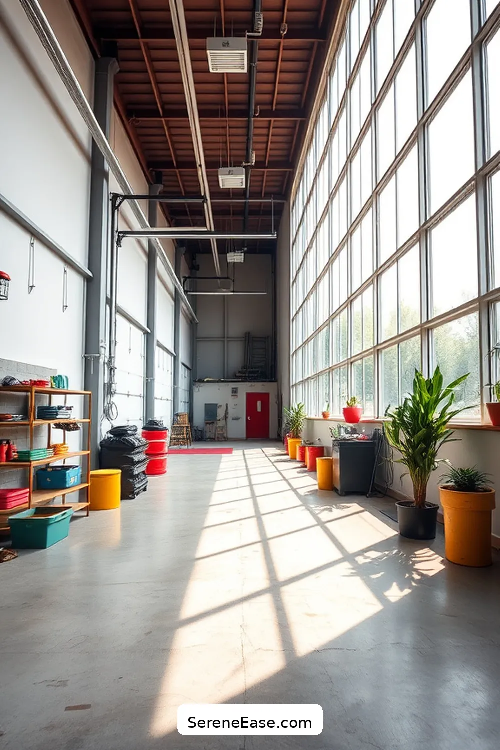 16 Ways to Create a Bold and Bright Industrial-Style Garage 13 Incorporate Large Windows for Natural Light for 16 Ways to Create a Bold and Bright Industrial-Style Garage