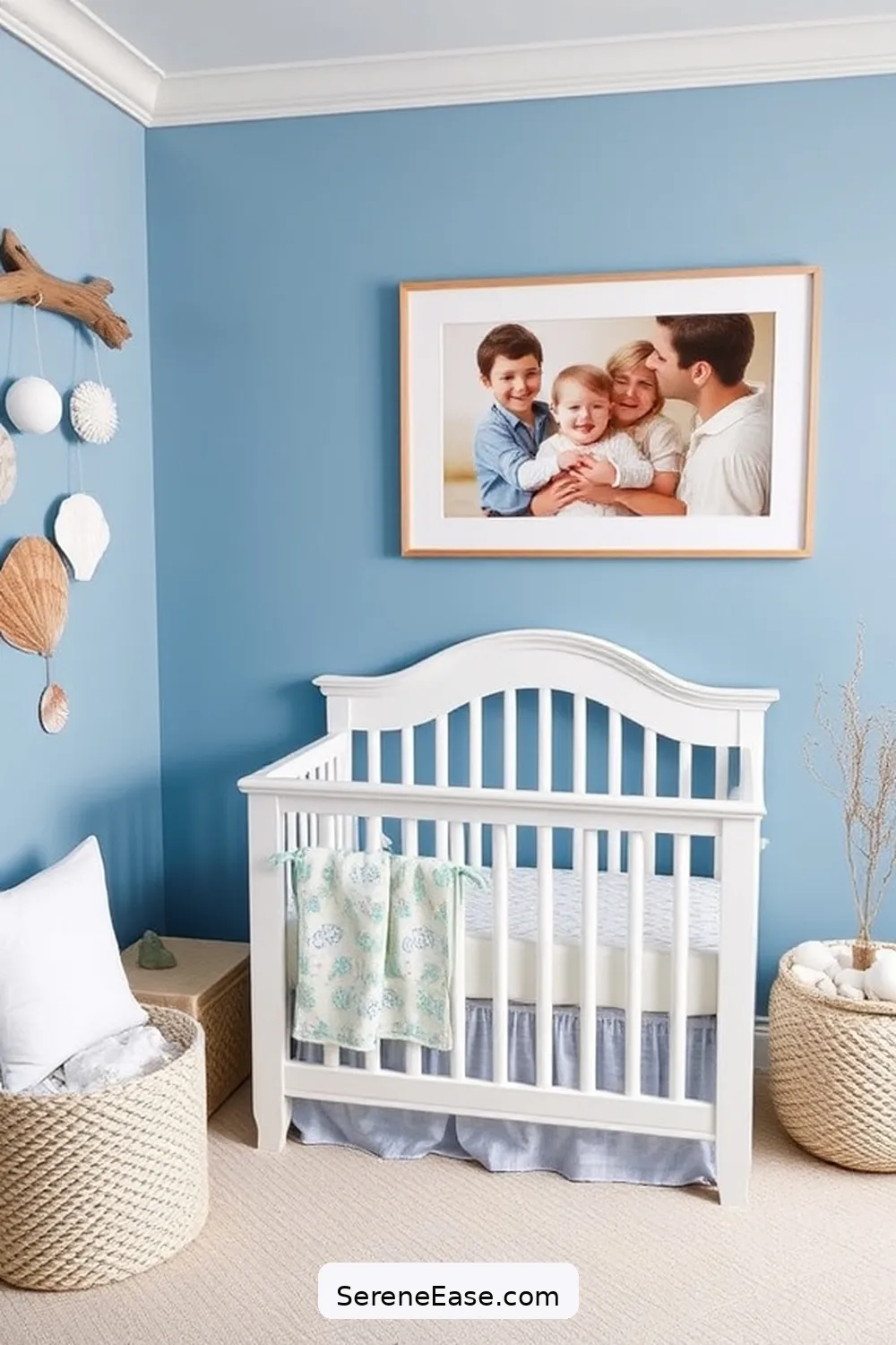 16 Ways to Create a Monochromatic Coastal Nursery Style 17 Personalize With Meaningful Touches for 16 Ways to Create a Monochromatic Coastal Nursery Style