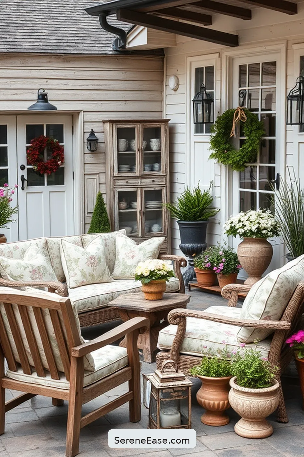 16 Ways to Create a Monochromatic Outdoor Patio in Rustic Style 12 Incorporate Vintage Accessories for 16 Ways to Create a Monochromatic Outdoor Patio in Rustic Style