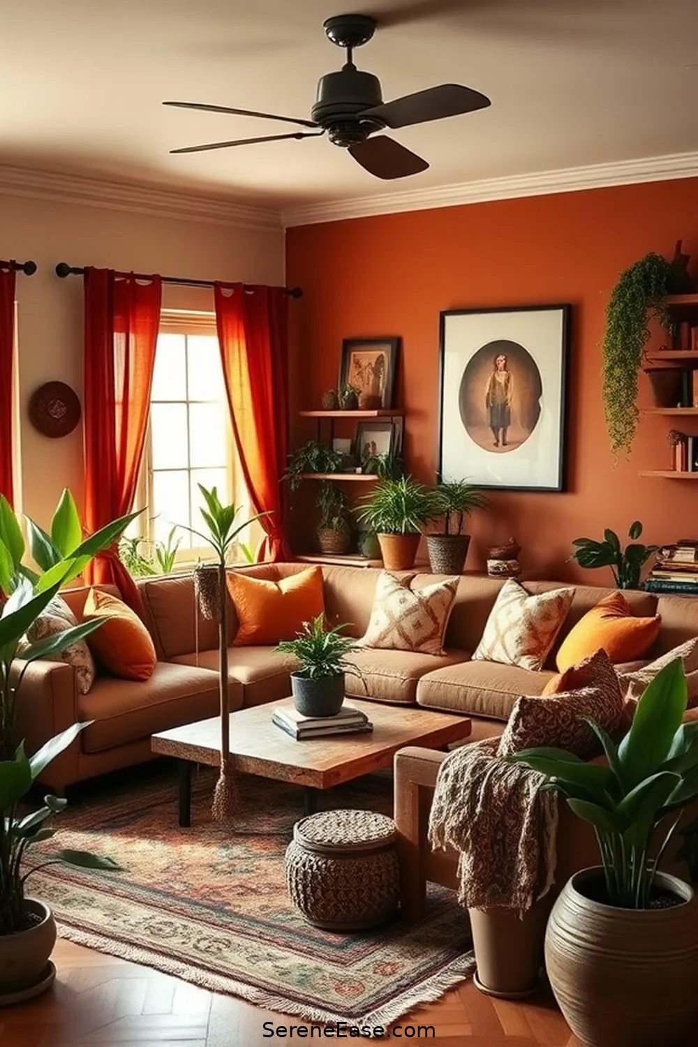 16 Ways to Embrace Earth Tones in Bohemian Living Room Style 2 Choose a Warm Earthy Color Palette for 16 Ways to Embrace Earth Tones in Bohemian Living Room Style