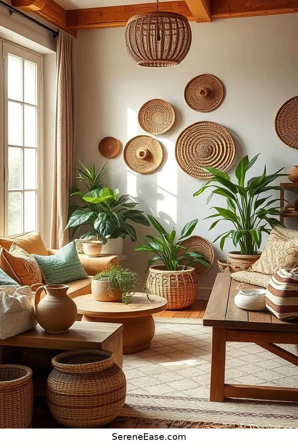 16 Ways to Embrace Earth Tones in Bohemian Living Room Style 3 Incorporate Natural Materials for 16 Ways to Embrace Earth Tones in Bohemian Living Room Style