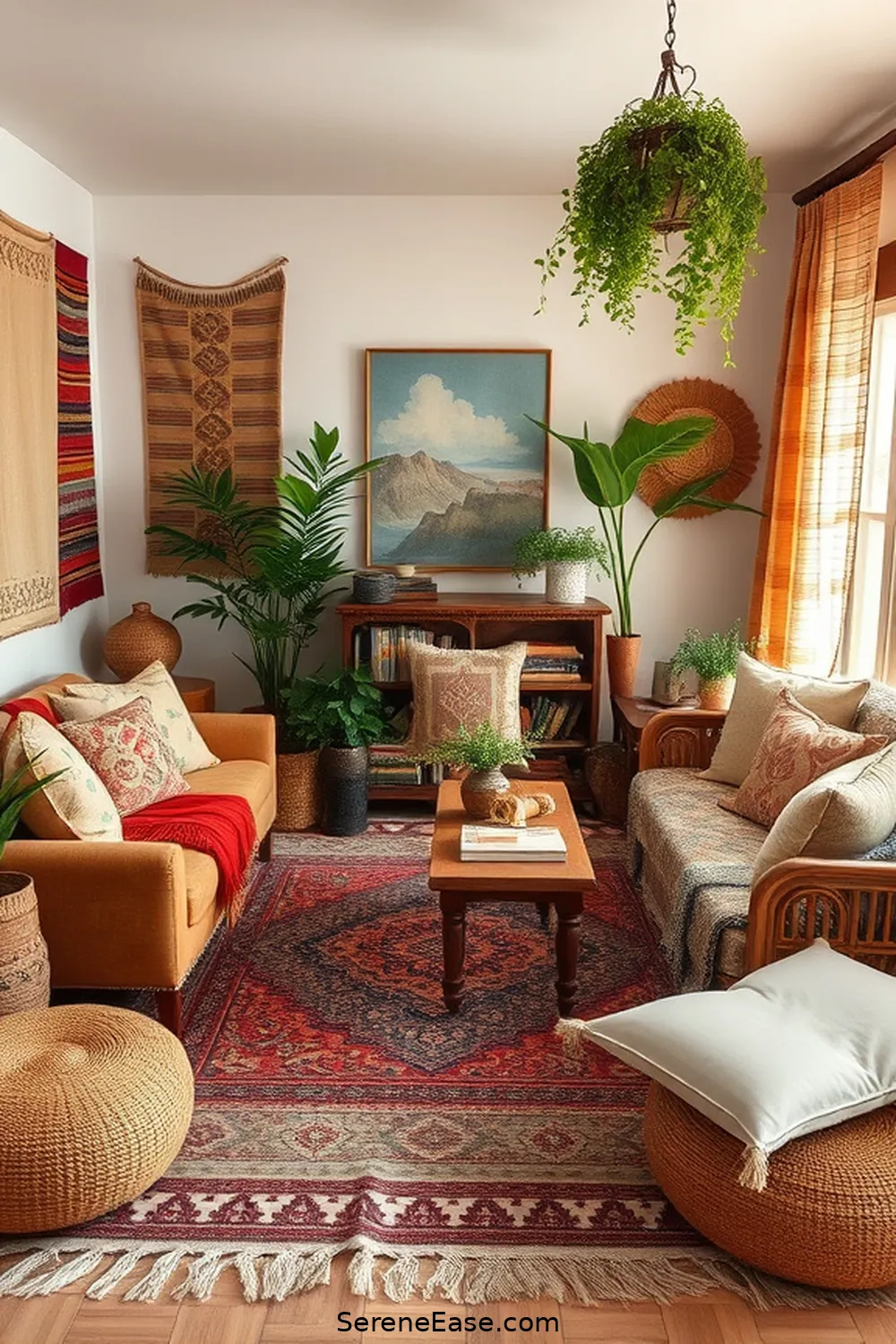 16 Ways to Embrace Earth Tones in Bohemian Living Room Style 16 Mix and Match Patterns for 16 Ways to Embrace Earth Tones in Bohemian Living Room Style