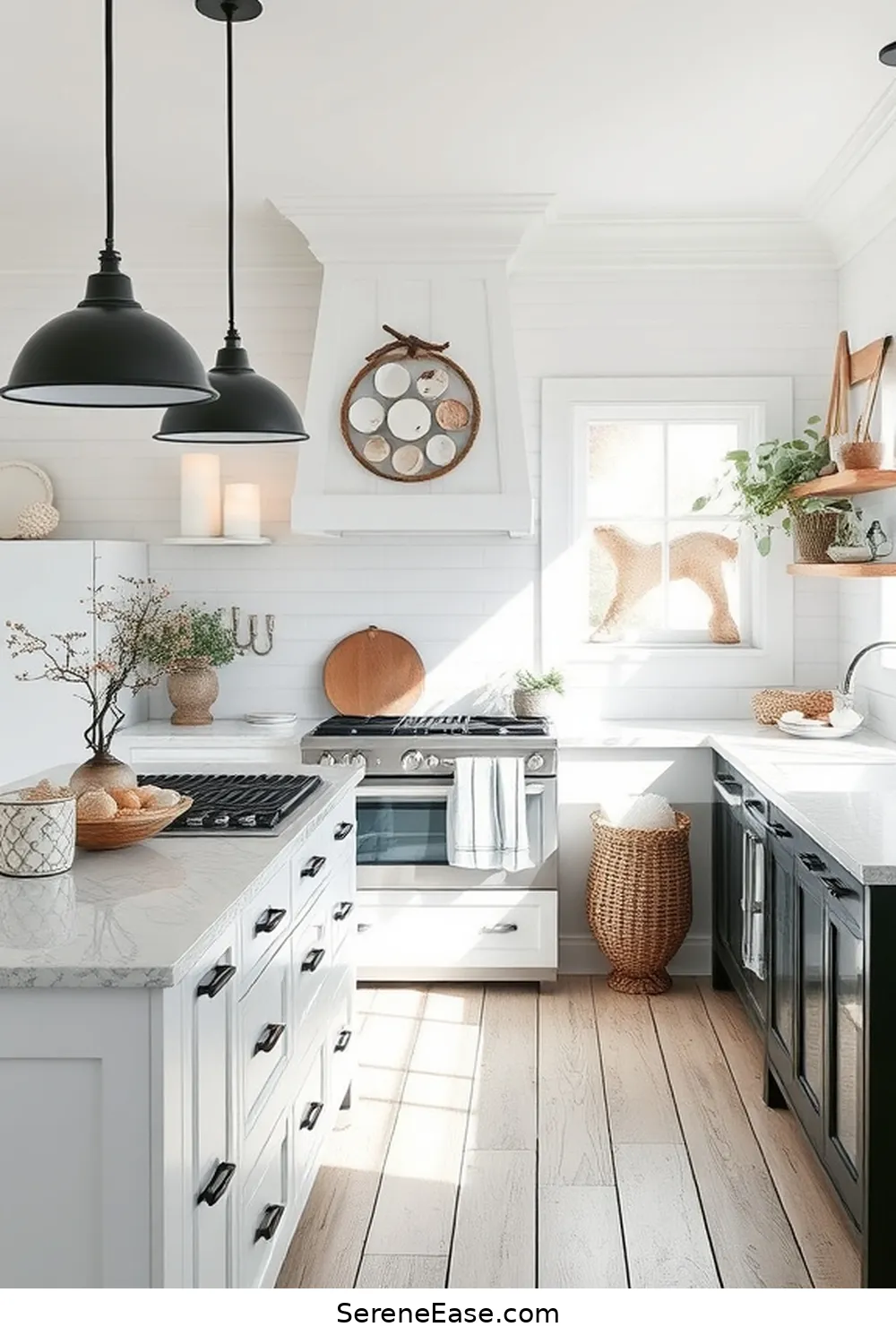 16 Ways to Incorporate Black and White Style in Your Coastal Kitchen 17 Embrace Natural Elements for 16 Ways to Incorporate Black and White Style in Your Coastal Kitchen