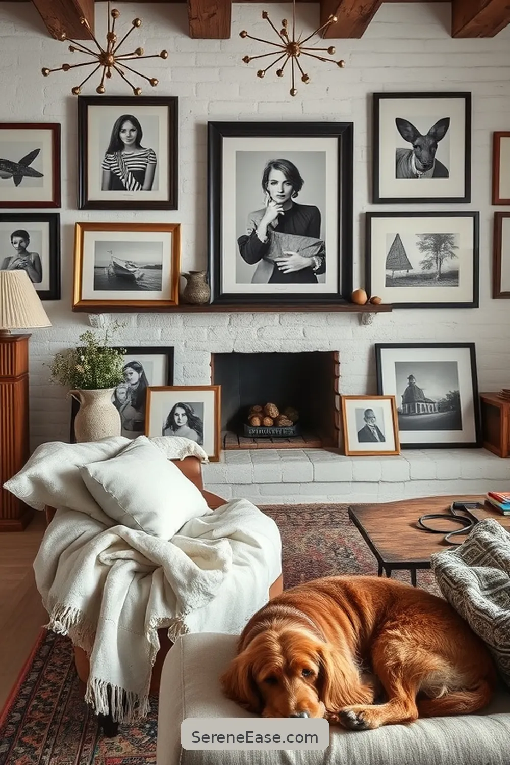 16 Ways to Incorporate Black and White in Rustic Living Room Style 15 Incorporate Black and White Photography for 16 Ways to Incorporate Black and White in Rustic Living Room Style