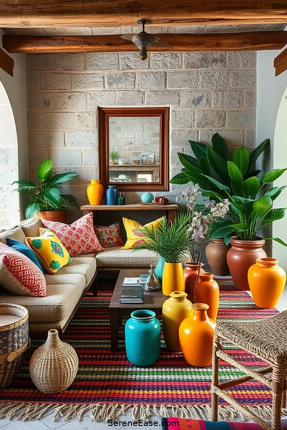 16 Ways to Incorporate Bold and Bright Colors in Your Rustic Living Room Style 10 Accessorize With Colorful Decor for 16 Ways to Incorporate Bold and Bright Colors in Your Rustic Living Room Style